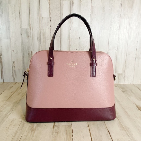 Kate SpadeWomens Purple Colorblock Grand Street Small Rachelle Leather Bag